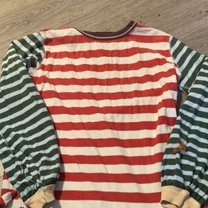 We The Free Red and White Striped Top